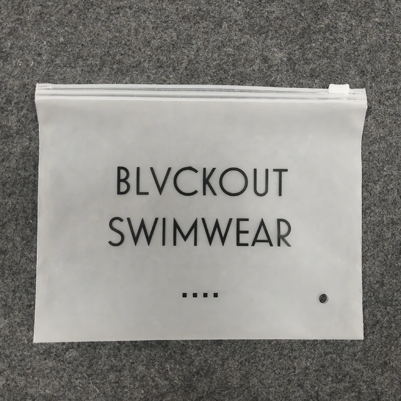 Frosted Zipper Custom Style Frosted High Quality Brand New Material Bags Zipper Bag For clothing with Low MOQ