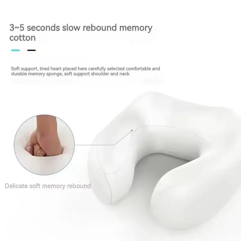 4 Key Travel U-shaped Pillow Neck Massager Electric Vibrating Home Use Cervical Soft Neck Shoulder Massage Pillow