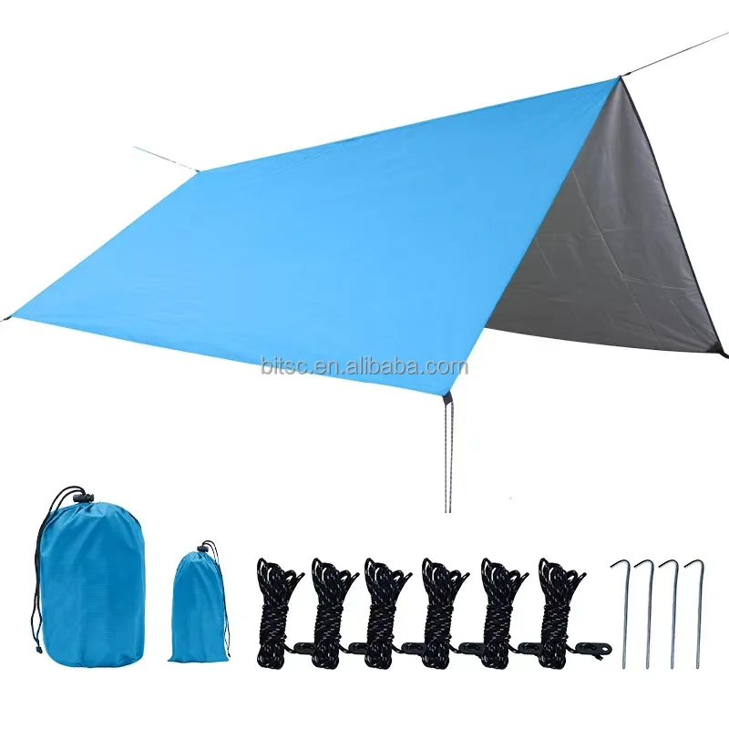 2024 High Quality Outdoor Camping Tarp Beach Tent Sun Shelter Waterproof Camping Tarp Tent with UV Protection