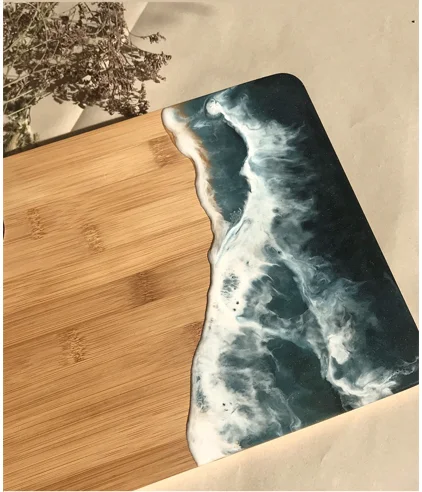 Из хрустальной эпоксидной смолы заливки клея MG-E128 для ремесленные Деревянные река стол