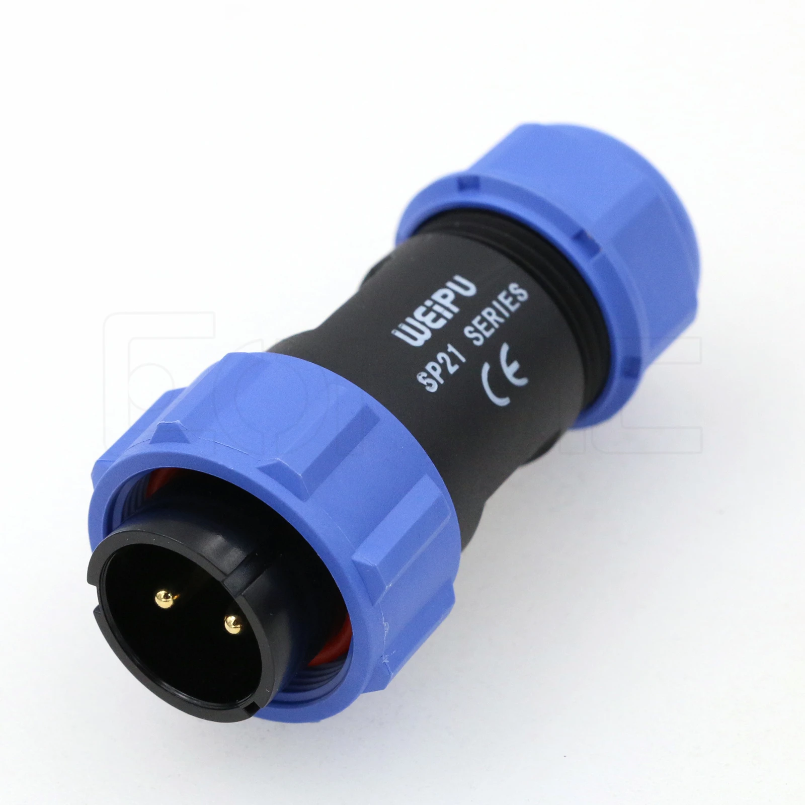 Eonvic WEIPU SP21 2Pin Panel Mount Plug IP68 Waterproof Connector 30A 500V Industrial Aviation Electrical Power Cable Connector