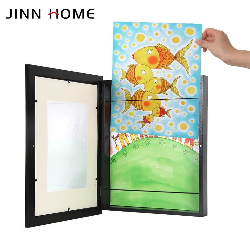 Jinnhome Детские художественные Рамки для работы открывающиеся спереди отлично подходят детских рисунков рамки теневой коробки оптовая продажа школьная работа дома или офиса