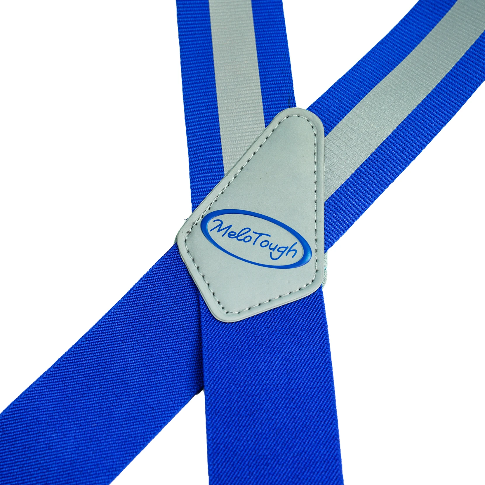 Fashion Reflective Suspenders Partial Elastic 2 inch Wide X-Back Suspenders