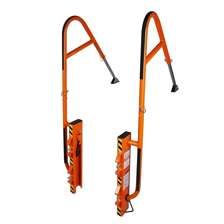 High Carbon Steel 2 pcs Ladder Tools For Roof  Work  Accessories Orange Ladder Stabilizer