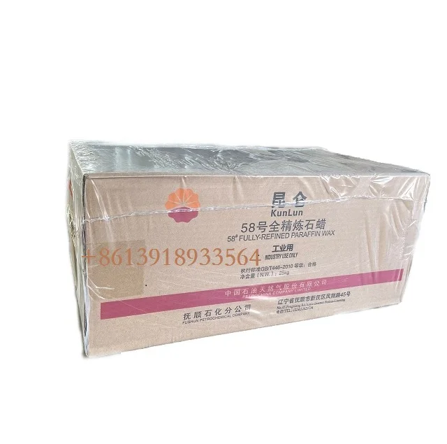 Manufacturer Kunlun Paraffin Wax Semi Refined Paraffin Wax 56 58 60 Cheap Paraffin Wax for Candle making Kunlun 56 58