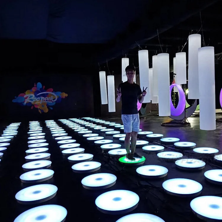 Gravity Sensing RGB Floor Tiles Paver Light Outdoor LED Decorative Landscape Bricks