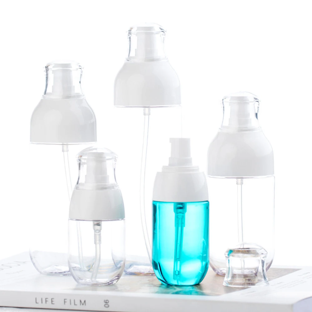 Round Shoulder Spray  Bottle 50ml 80ml 100ml 120ml PETG Plastic Cosmetic Spray Bottle Fine Mist Make Up Water Sprayer Bottle