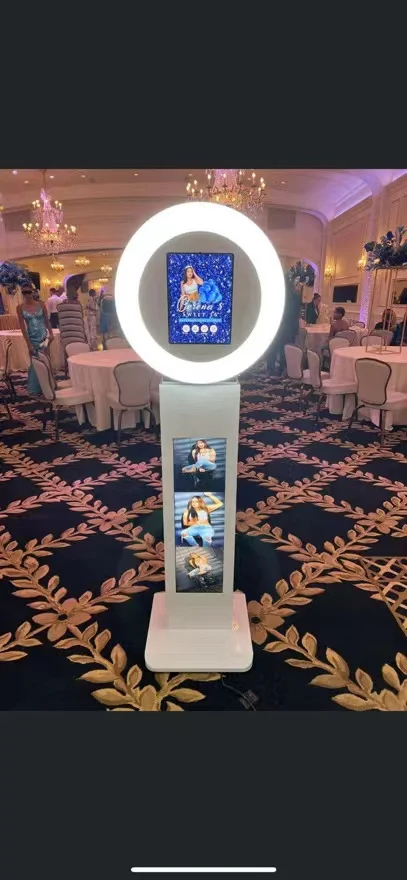 High Resolution Selfie Photo Booth  For 12.9' Pro Stand With 1080P LCD Display Stand Build In Inner Speaker WIFI Available
