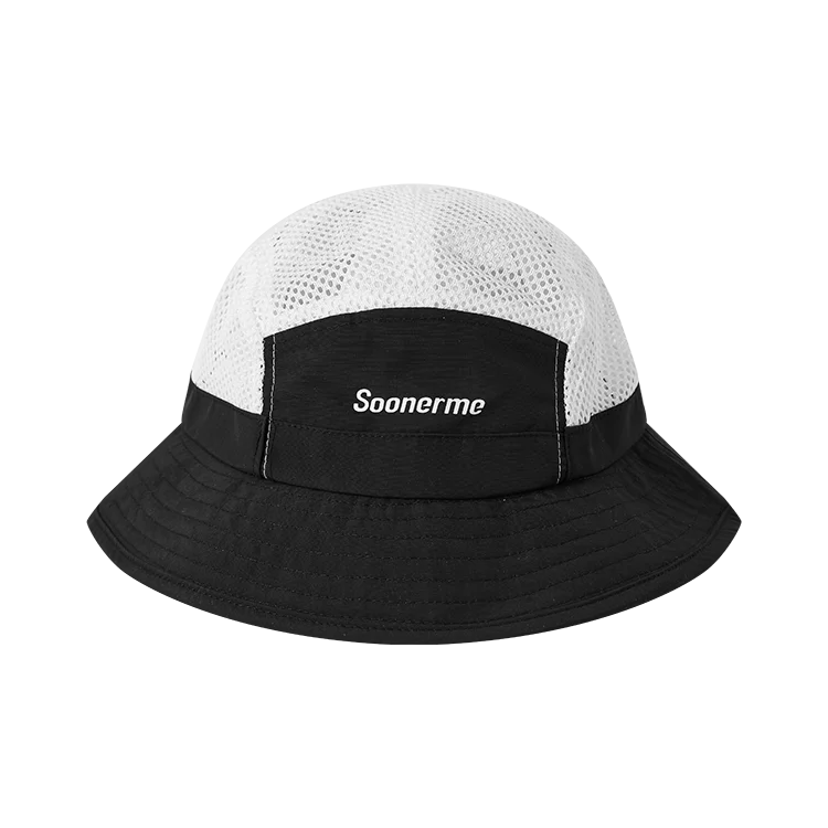 OEM Custom Printed Logo Hole Mesh Adjustable Cord Fisherman Quick Drying Fit Sun Bell Cap Bucket Hat