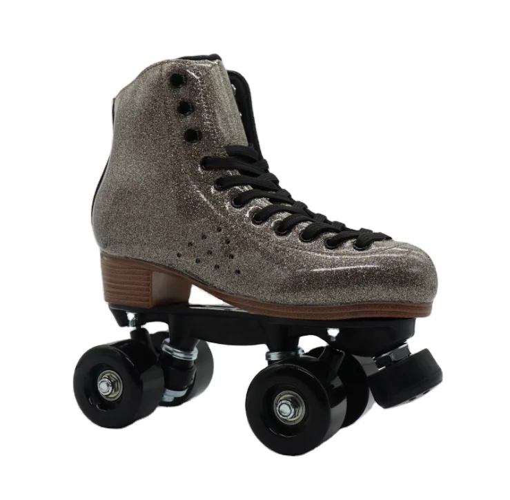 
2020 Hot Selling Good Quality Rental Rink Professional Level Quad 4 Wheels canvas PU Roller Skates 