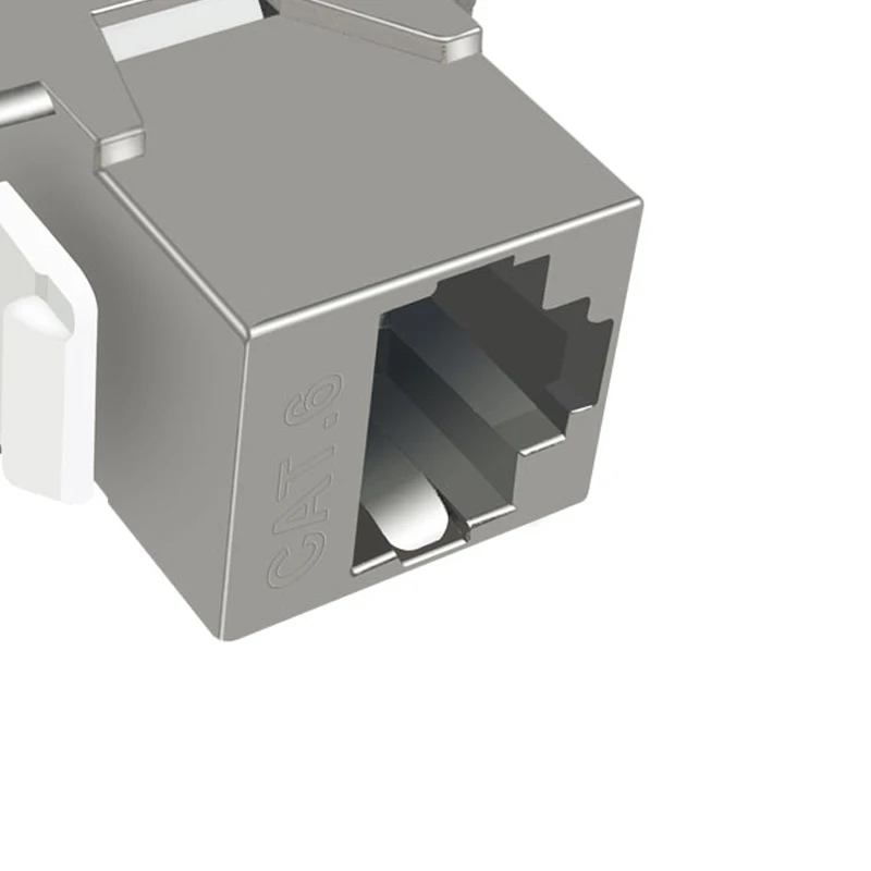 VCOM Cat6 STP Shielded Female Patch Cable RJ45 Connector Network Module Tooless Keystone Jack 180 Degree