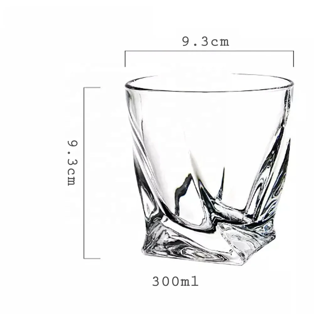  High Popular Drinking Cup Good Quality Bar Traditional Garden Tools with Crystal Whisky Glasses High-Clarity Twist