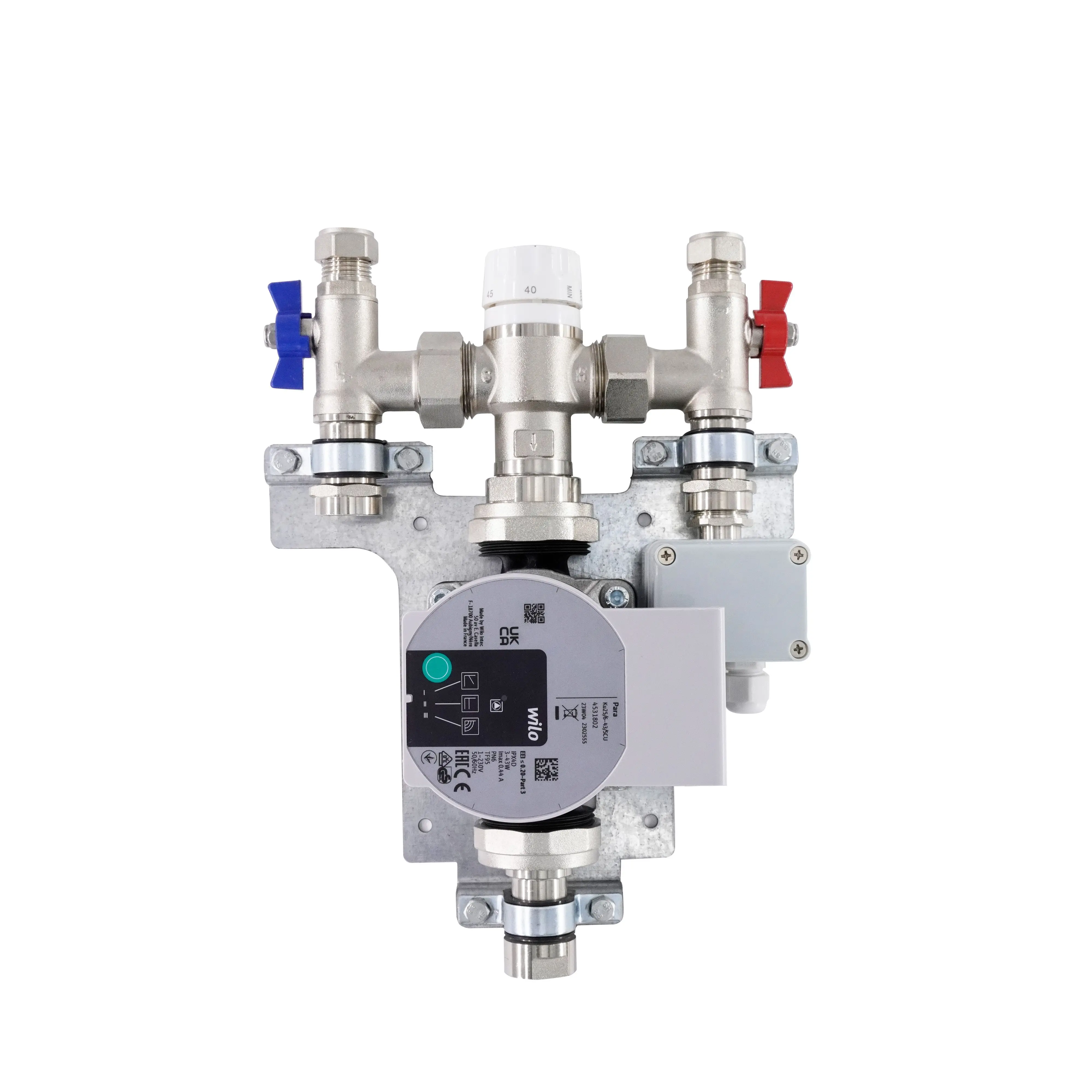 ZL-2532 floor radiant hydronic heating system underfloor heating Single Circuit manifold Pump control pack