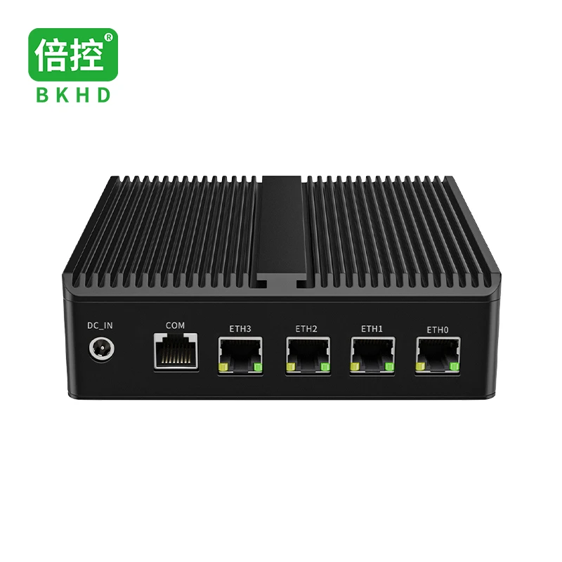 BKHD Fanless Mini Firewall Soft Router Small Host G30W Alder Lake N100 4x2.5GbE Expandable WiFi 4G 5G Module Pfsense MikROS