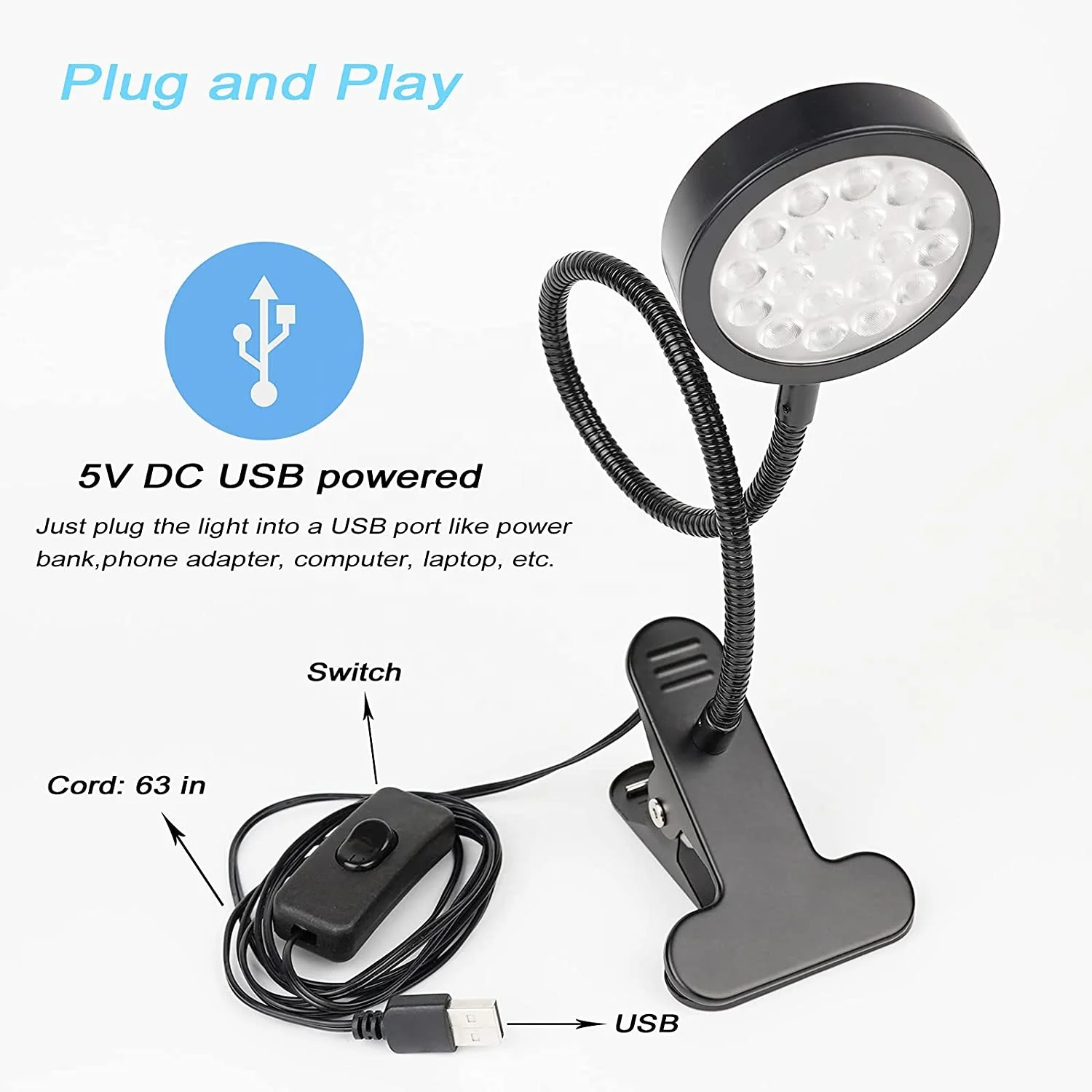 small portable UV finger drying lamp 5W black light table lamp for nail gel