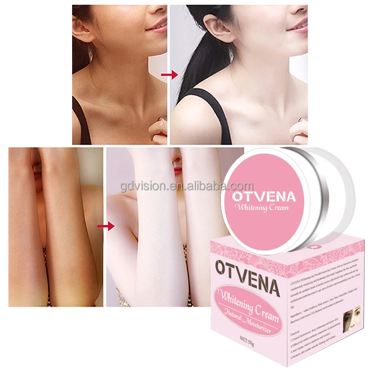 Hot sell OTVENA face milk quick skin whitening body cream in south korea