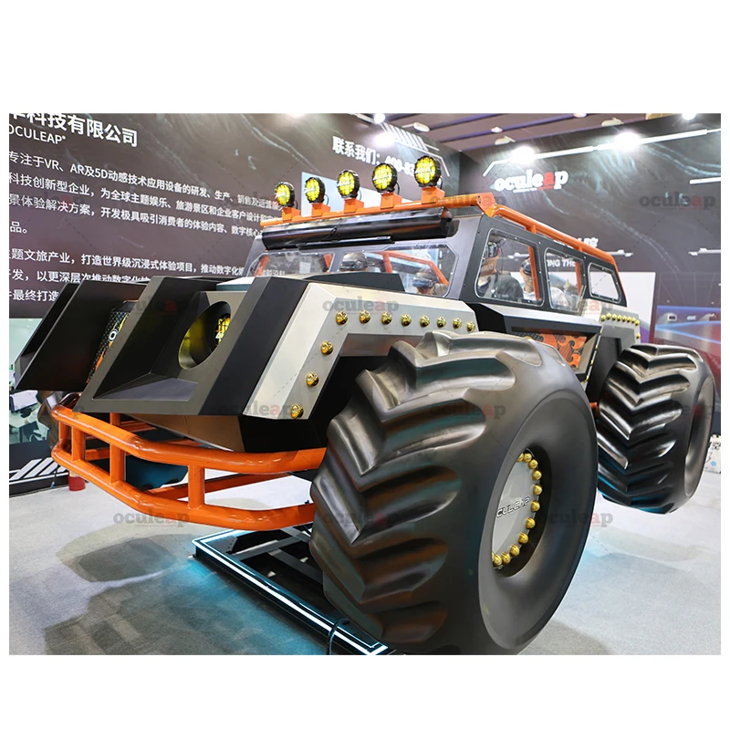 Oculeap 6-Person VR Racing Simulator Supplier 2025 New Arcade Gaming Virtual Reality Dynamic Shooting Simulator VR Game Machine