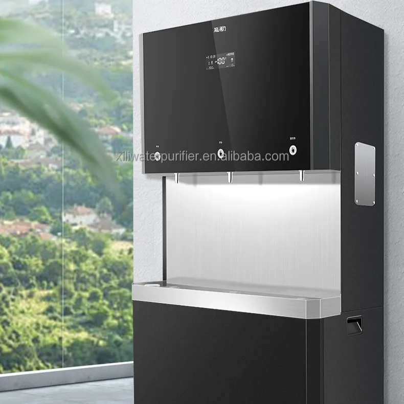 Commercial High quality Electric Drinking Pure Water Maker Black Business Water Purifying Machine Hot Direct Drink Water Supply