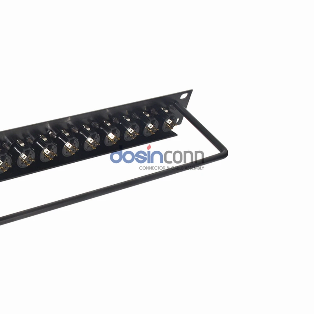 Female XLR Patch Panel 1u 8 Ports for Computer Room