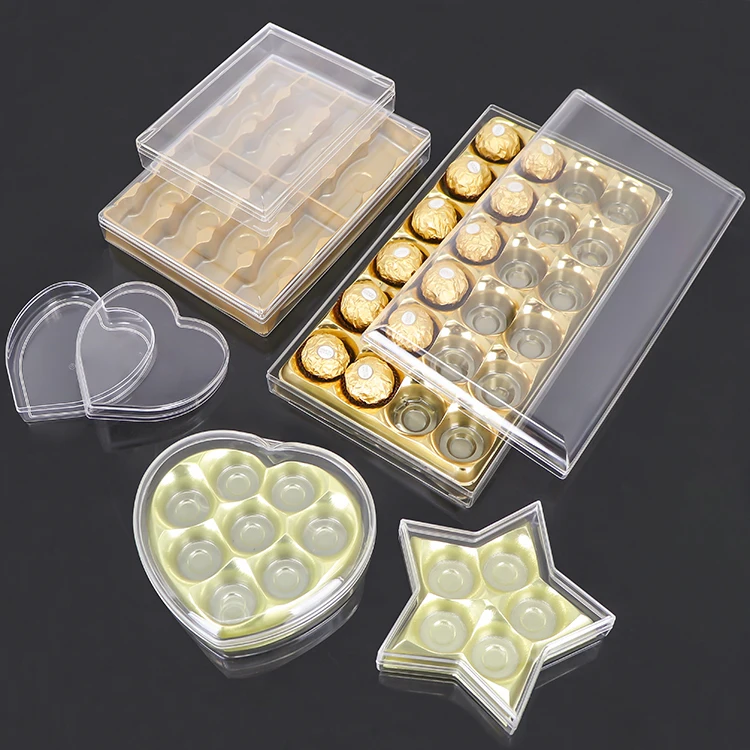 Clear Acrylic Case Cakes for Christmas Cookie Box Acrylic Pastry Box Gift Box Packaging Tiramisu Dessert Biscuits Container