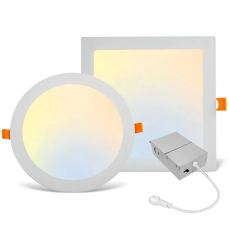 Прямая Продажа с фабрики алюминиевая круглая Светодиодная панель 3cct 5cct 9 Вт 12 Smd