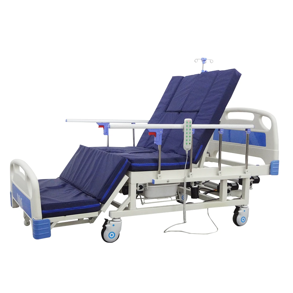 Waterproof Hybrid Mattress with Hand Rail Homecare Nursing Medical Folding Hospital Bed