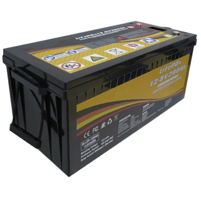 Long cycle life more than 2000 rechargeable battery 12v 200ah lifepo4 solar lithium battery for lead acid replacement