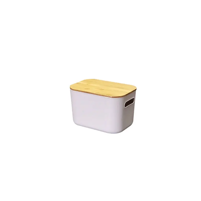Hot Selling Multi Function Plastic Storage Box with Clear Lid Or Bamboo Cover