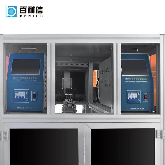 Lithium-ion Batteries 21700 18650 Spot Welder Battery Projection Welding With Automatic Double Welding Heads Large Cells Fixture