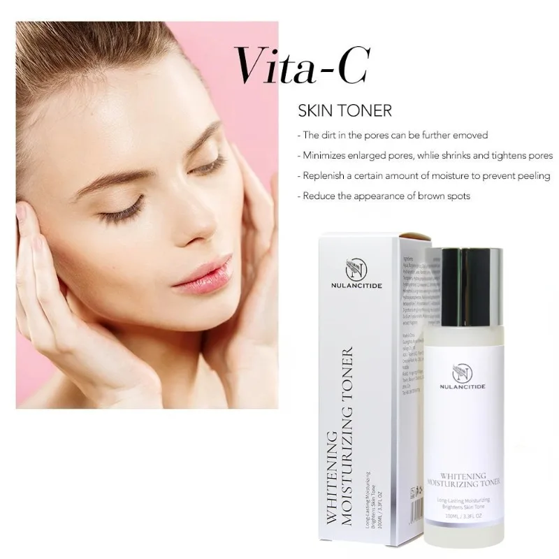 Hyaluronic Acid Facial Skin whitening And Moisturizing Toner Hookah Amide Brightening Serum VC Arbutin Anti-aging Akin Care