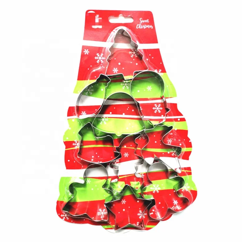 
XMAS Christmas custom stainless steel snowflake cookie cutter set 