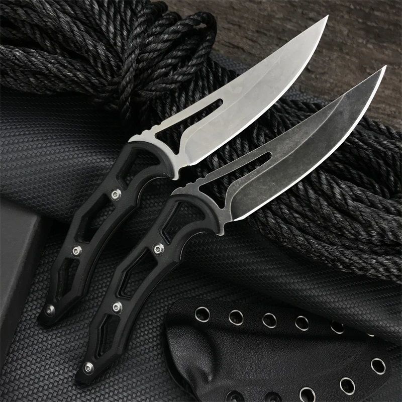 Hot selling G10 handle D2 steel fixed knife Camping EDC tactical survival  Hunting knife
