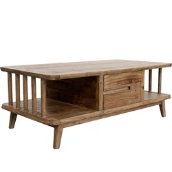 Reclaimed elm wood new design modern multi-purpose tea table natural wood custom coffee table wood coffee table