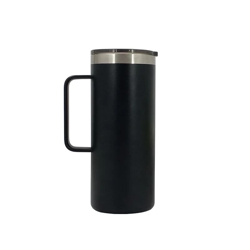 Ready To Ship White Insulated Flask Metal Thermos Mug Vacuum Flask Travel Coffee Mug With Silicone Cover