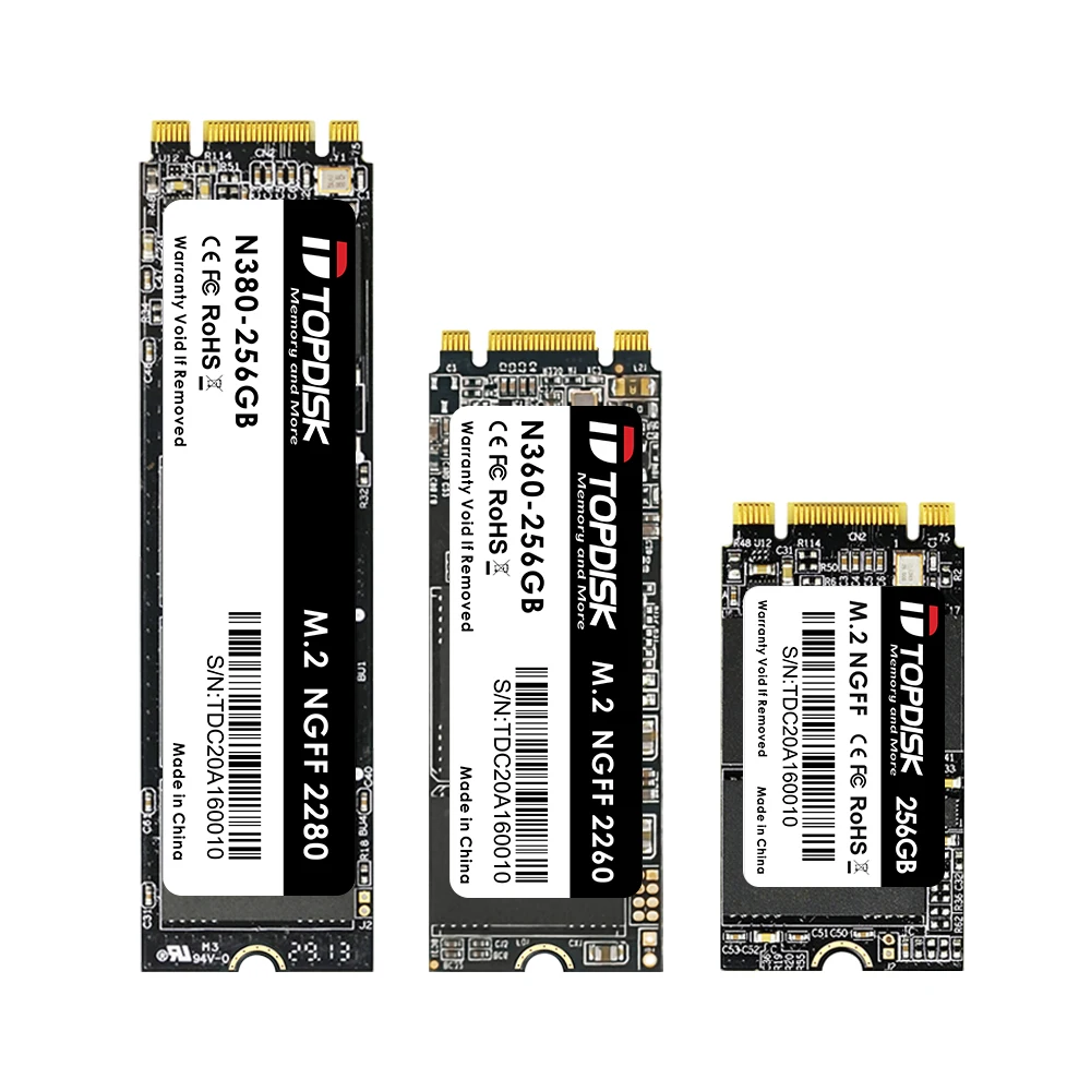 Topdisk N380 Factory Price SSD M.2 Sata 2242 64GB 128GB 256GB 512GB Flash Drive SSD M.2 Sata