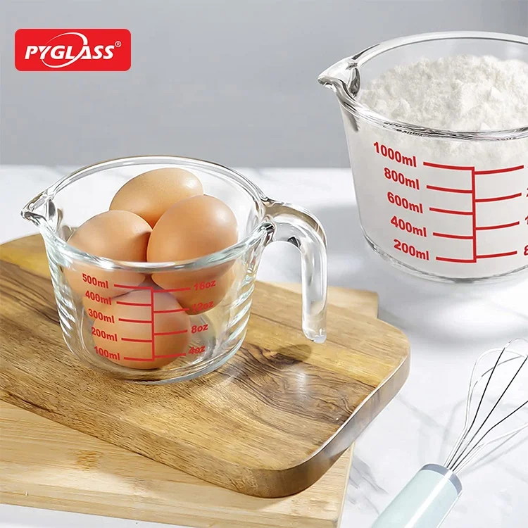 Set of 3 Glass Measuring Cup, Liquid Measuring Cups,High borosilicate Glass