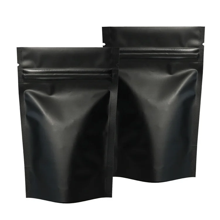 Black Smell Proof Stand up Pouch Food Zbabyock Packing Mylar Bag Packaging Price Plastic Kid Candy Packaging PE Zipper Bag HF