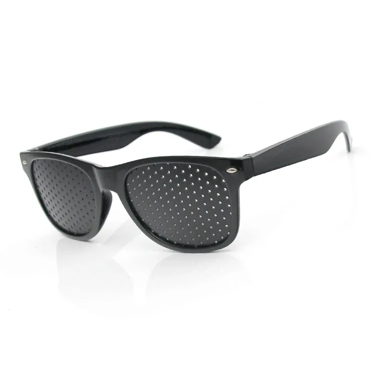 Promotional Oem Small Holes Glasses Corrected Eyeglasses Unisex Pinhole Glasses For Eye Training Exercise Eyesight Protection