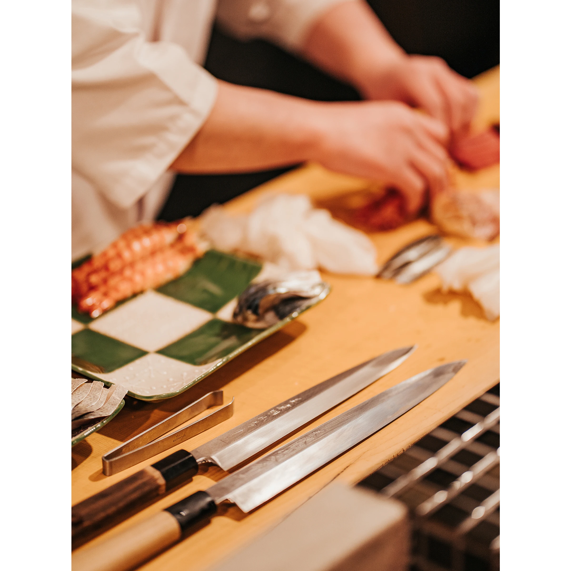 Cutting Hard Foods And Dressing Fish Handle Stainless Knife Sets With Block Kitchen
