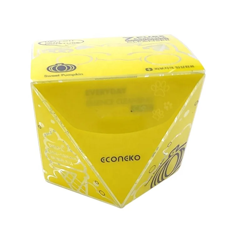 Factory wholesale pvc clear acetate candy box Plastic pet foldable small gift packaging box