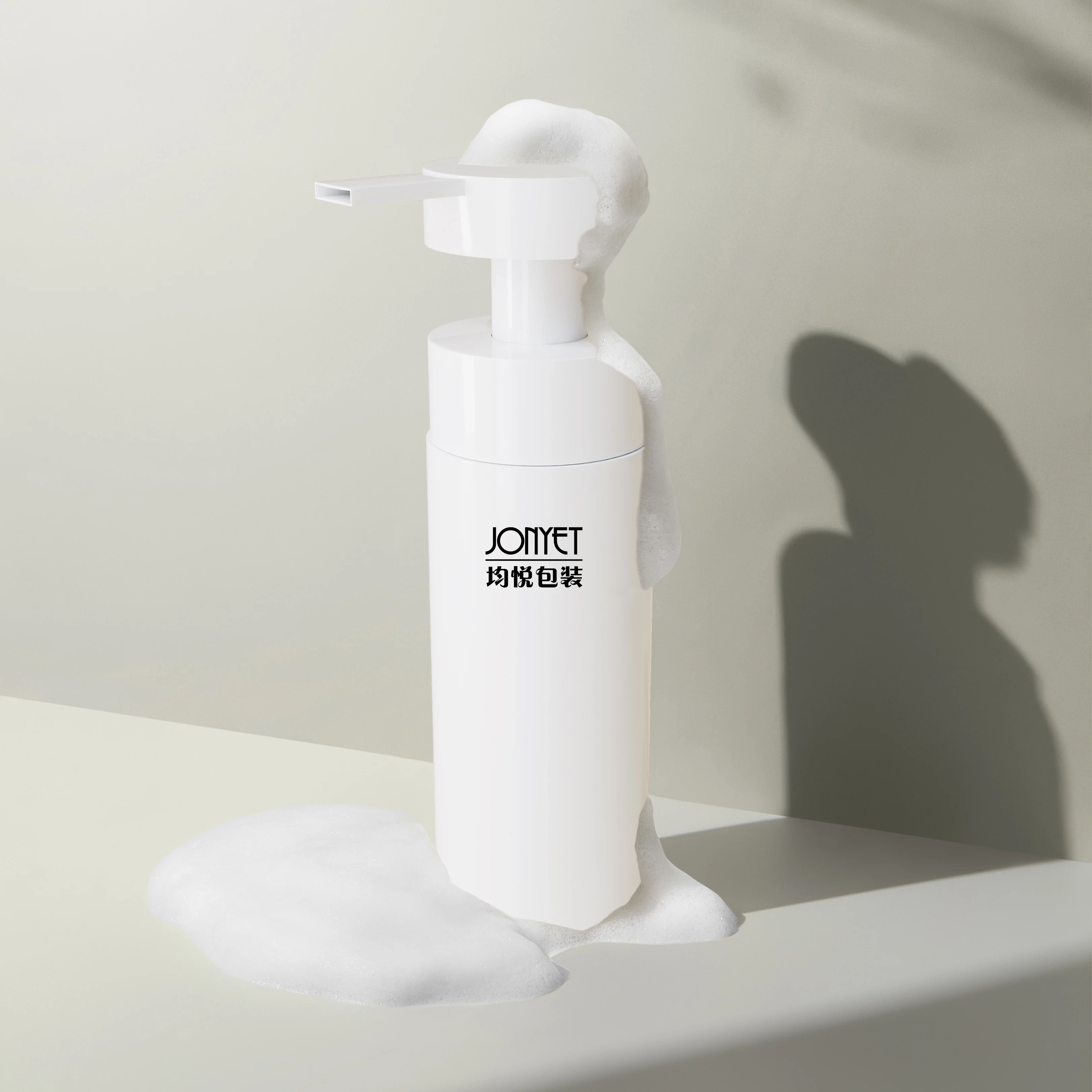 200ml custom empty foam soap bottle cleanser facial foam bottle tan mousse foam pump bottle for soap