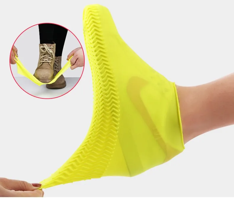 Factory Hot Selling Anti Slip Waterproof Rain Shoe Boot Cover Unisex Rain Boot Overshoes