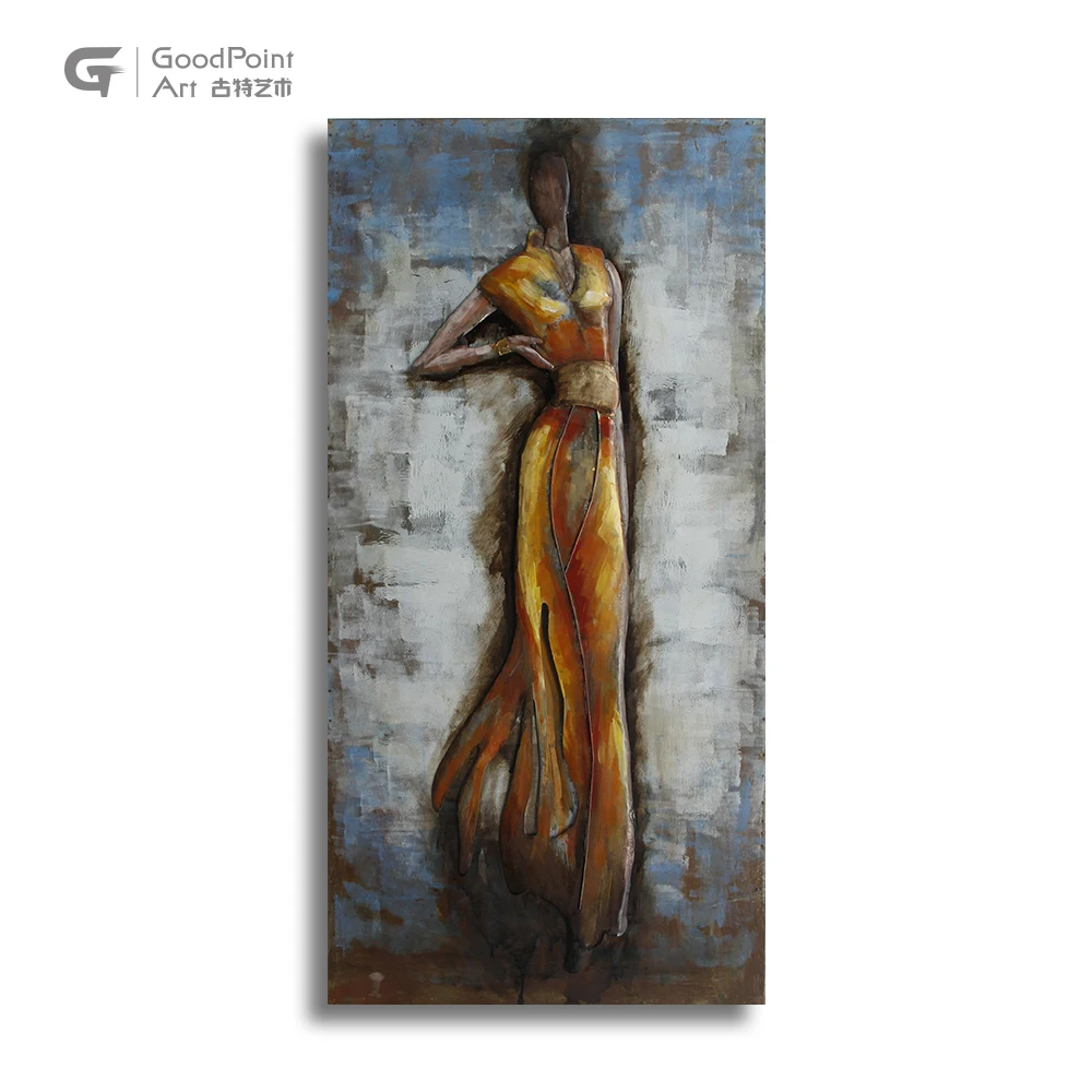 
Hot selling 3d wood products sexy nude ballet girl salon decoration 