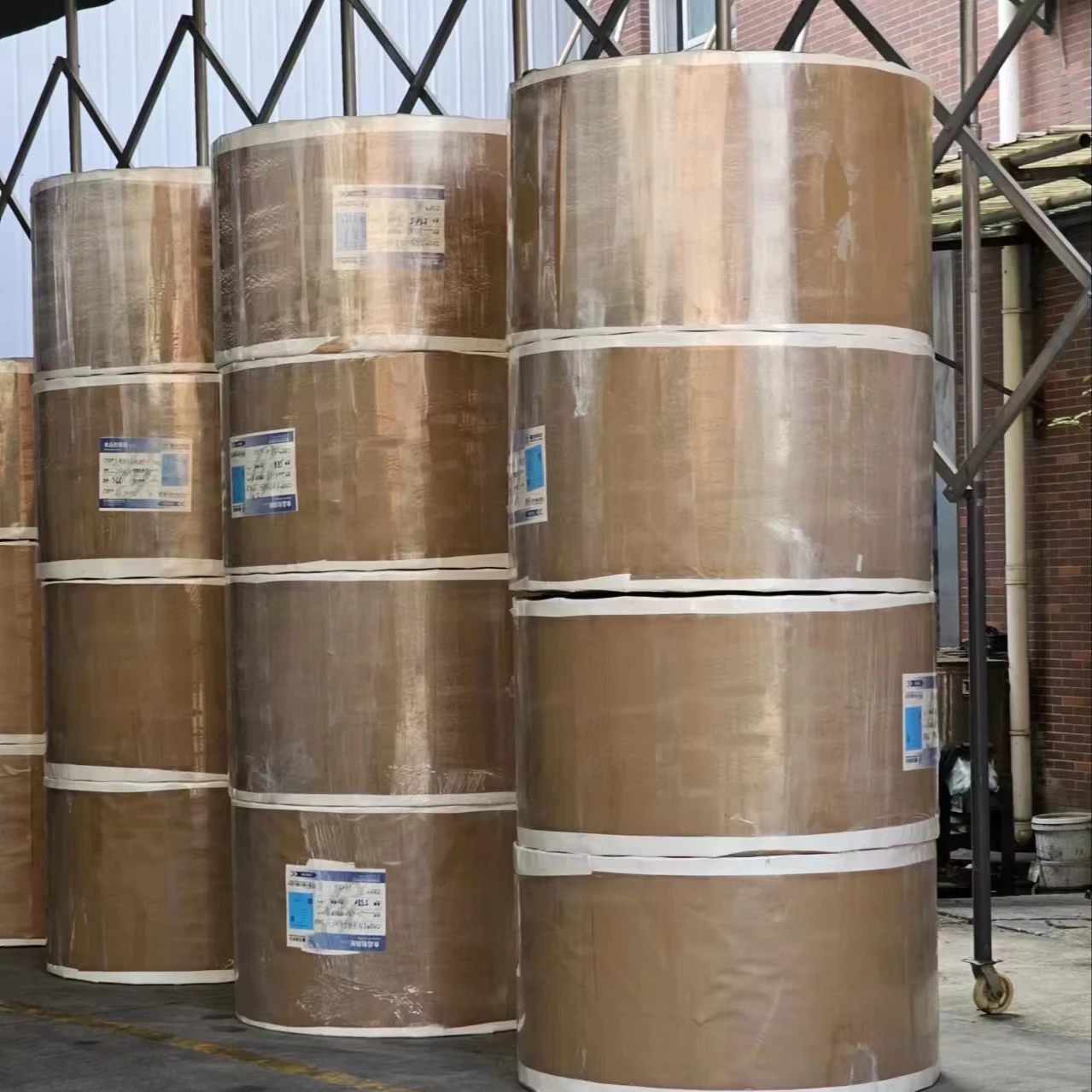 Xindongyang Low price  Recycled Brown Kraft Paper Roll for Cup Raw Material PE Coated Cup Roll Paper Laminated Paper rolls