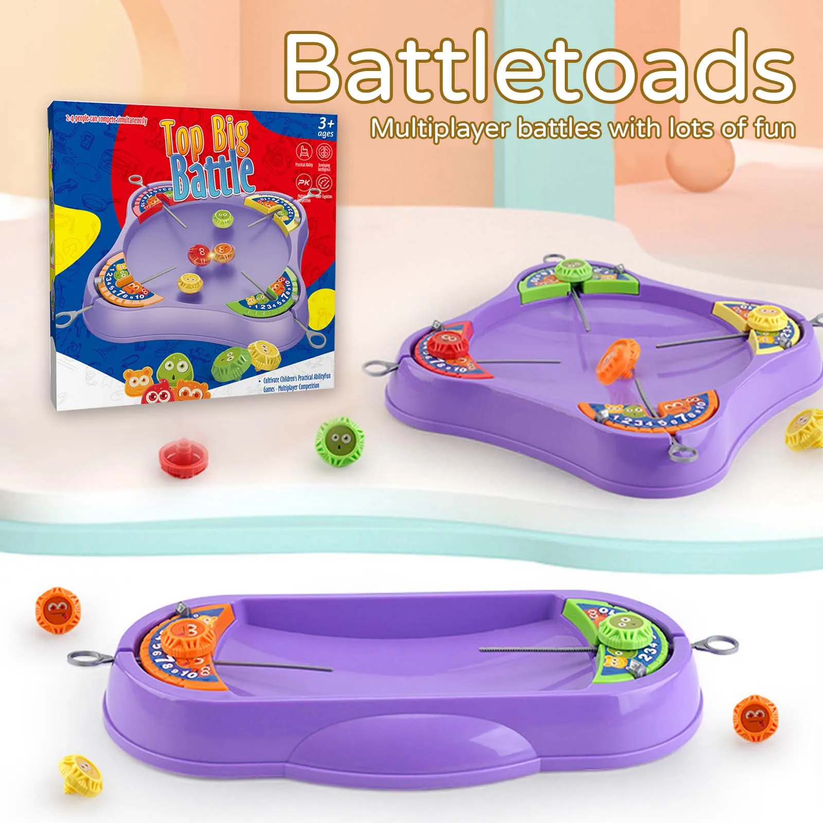Educational Board Games Indoor Outdoor Pull Out Gyro Battle Disk Toys Spinning Top Battle Game For Boys