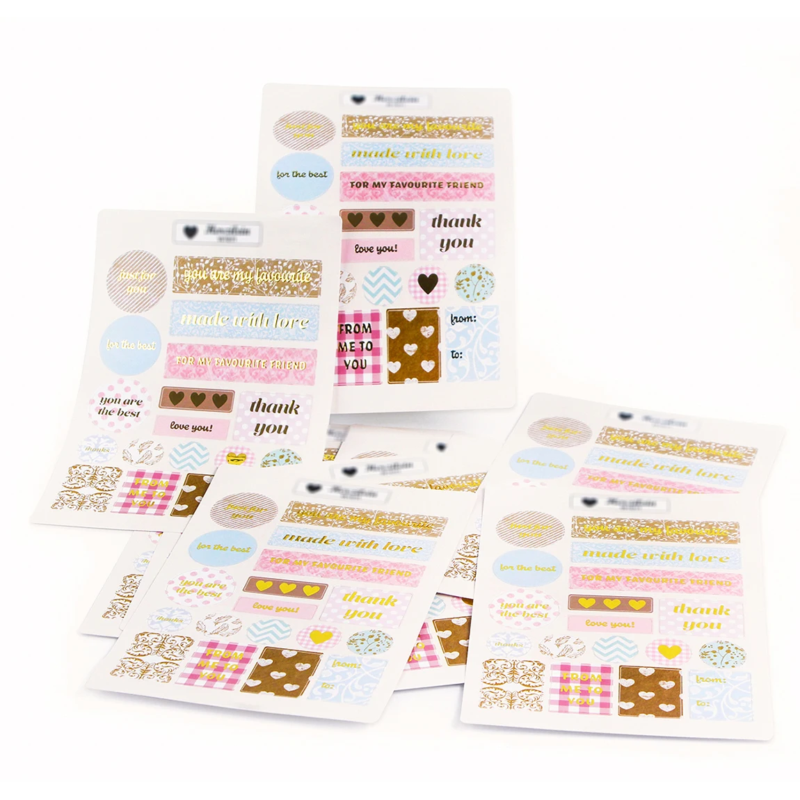 Custom gold foil journal scrapbook 3D varnished embossed stickers, letter kiss cut DIY planner Aesthetic Metallic sticker sheet