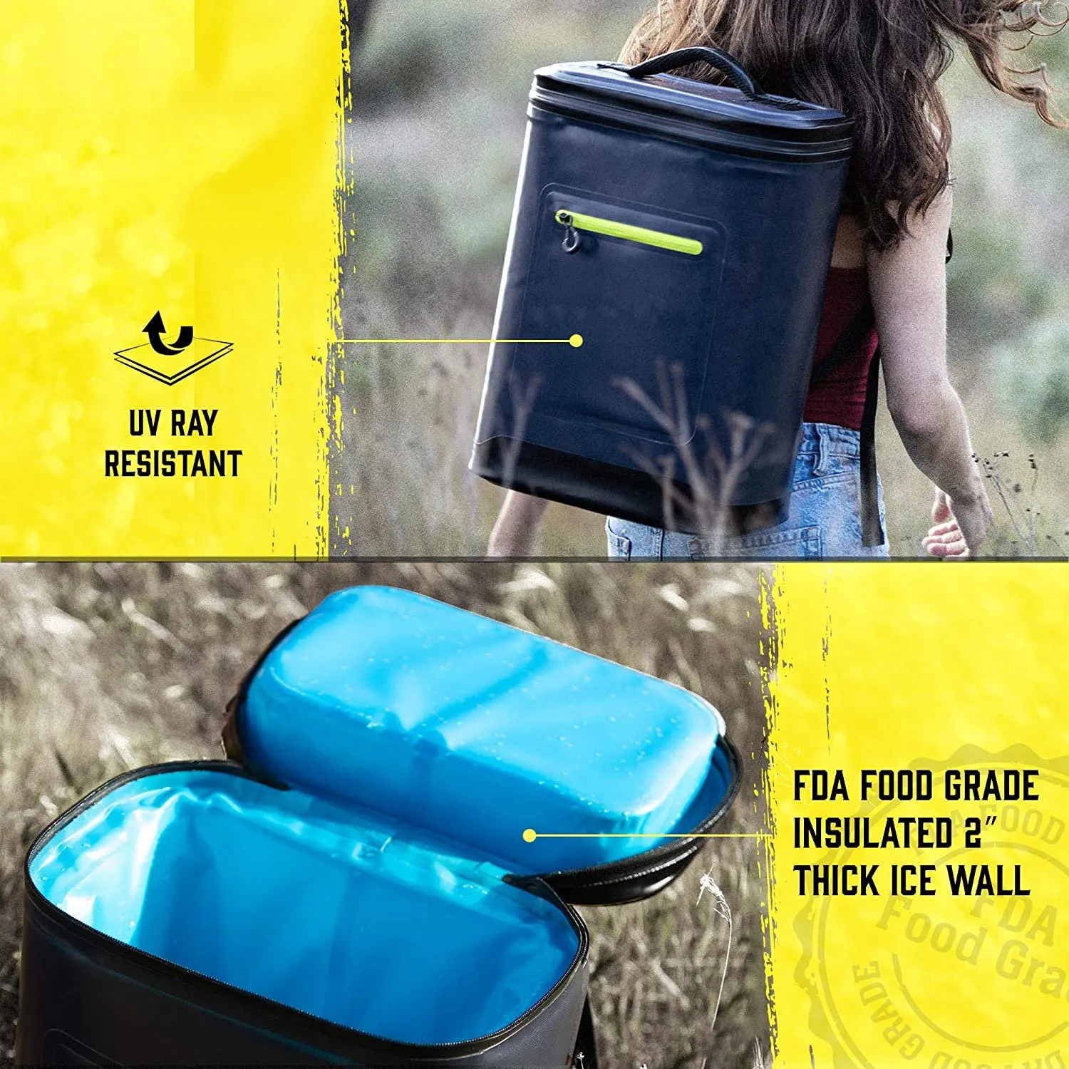 FREE SAMPLE Insulated Cooler Backpack Ice Life Leak proof Cooler Bag Waterproof Portable Soft Cooler Bag