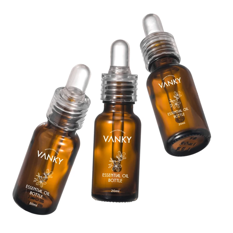 10Ml 15Ml 20Ml 30Ml 50Ml 100Ml Eye Face Amber Round Glass Essential Oil Dropper Bottle