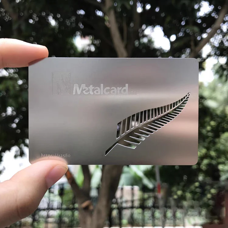 Custom Print Logo Personalized Blank Metal Business Cards For Laser Engraving