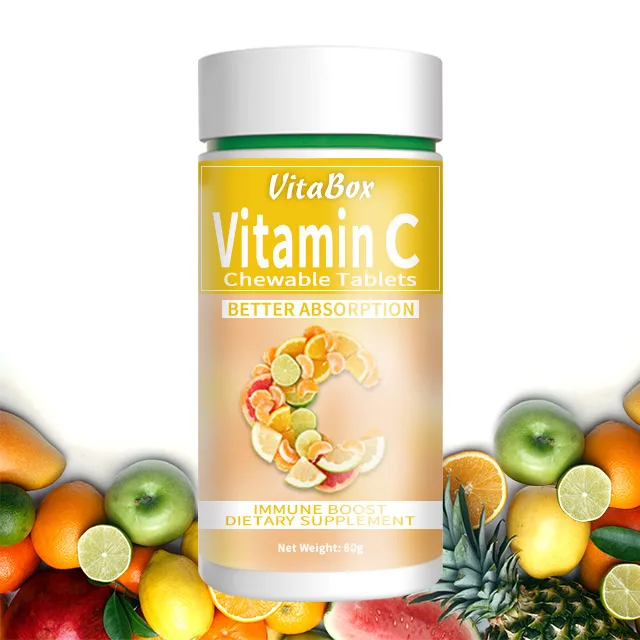 
Easy Absorbtion Orange Flavor Vitamin C Tablet Customer formula Private label Service 